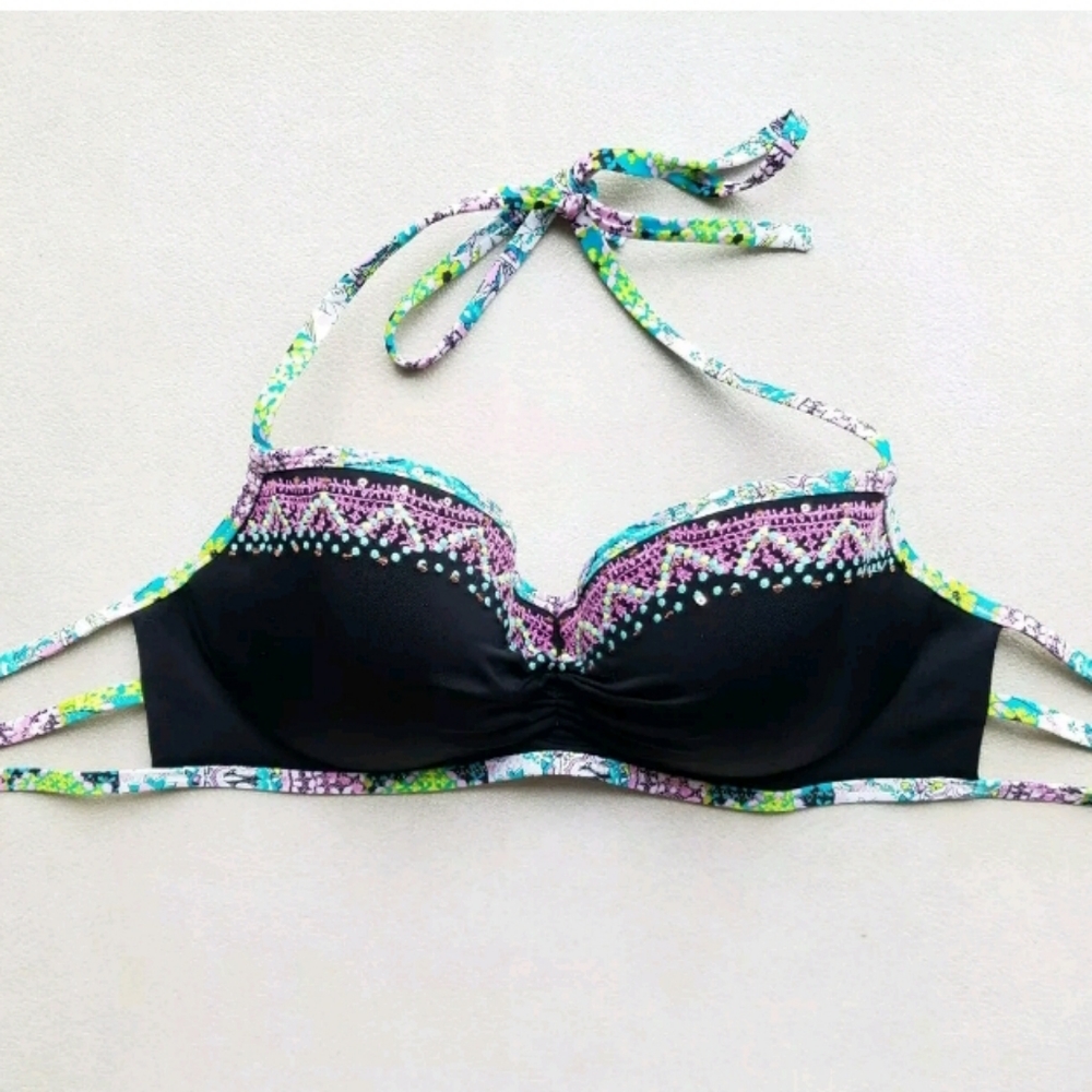 Victorias Secret 36C Strappy Getaway Halter Bikini